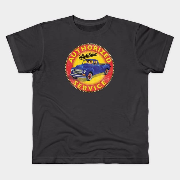 Studebaker Trucks Kids T-Shirt by Midcenturydave